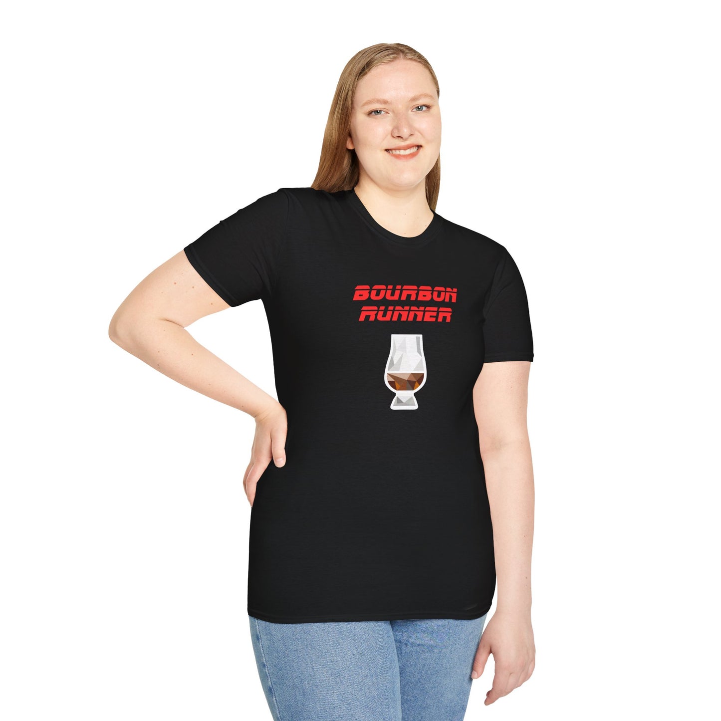 Bourbon Runner Unisex Softstyle T-Shirt - Perfect Gift for Bourbon Lovers
