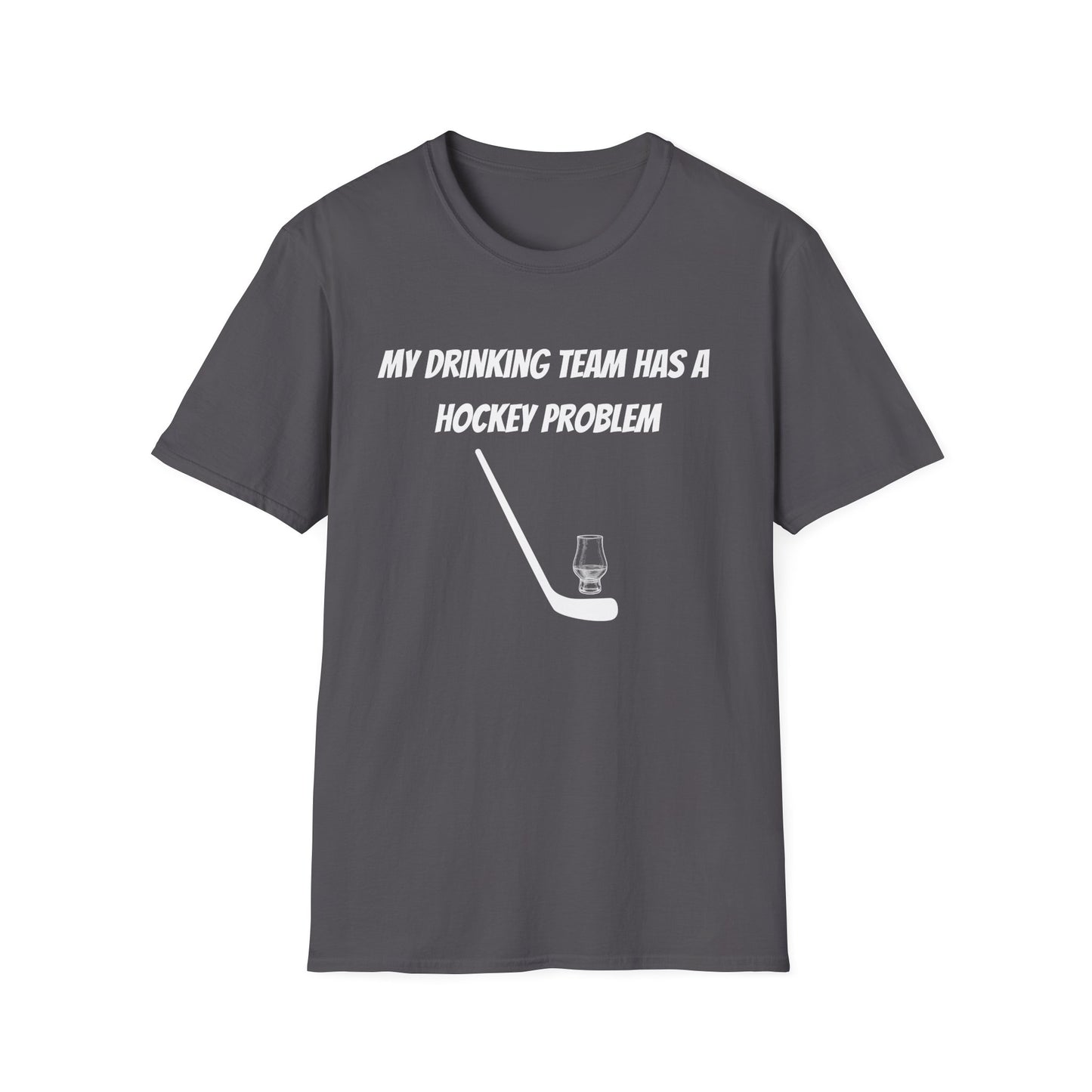 My Drinking Team Has a Hockey Problem Part 2 Unisex Softstyle T-Shirt - Perfect for Hockey Fans and Sports Gatherings