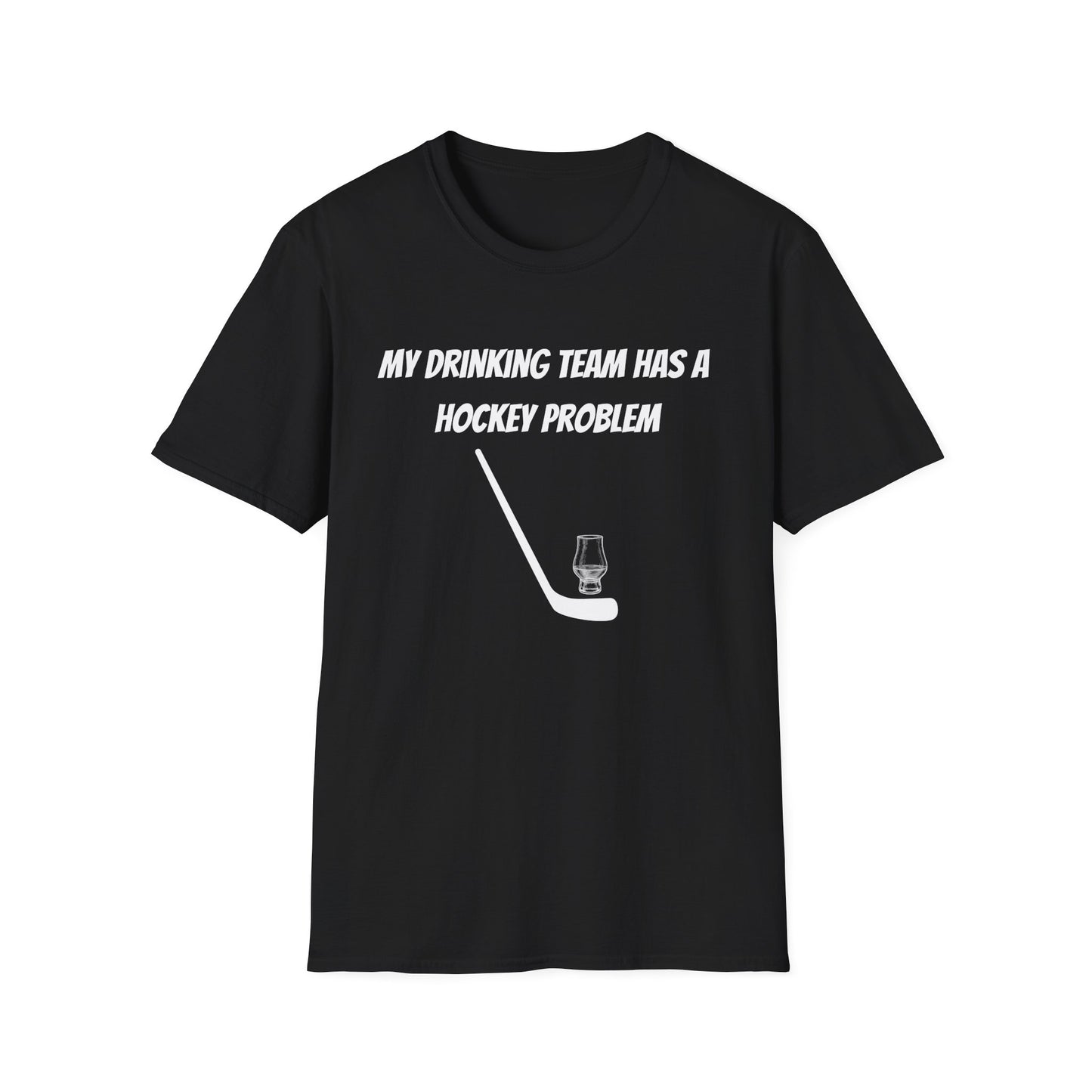 My Drinking Team Has a Hockey Problem Part 2 Unisex Softstyle T-Shirt - Perfect for Hockey Fans and Sports Gatherings