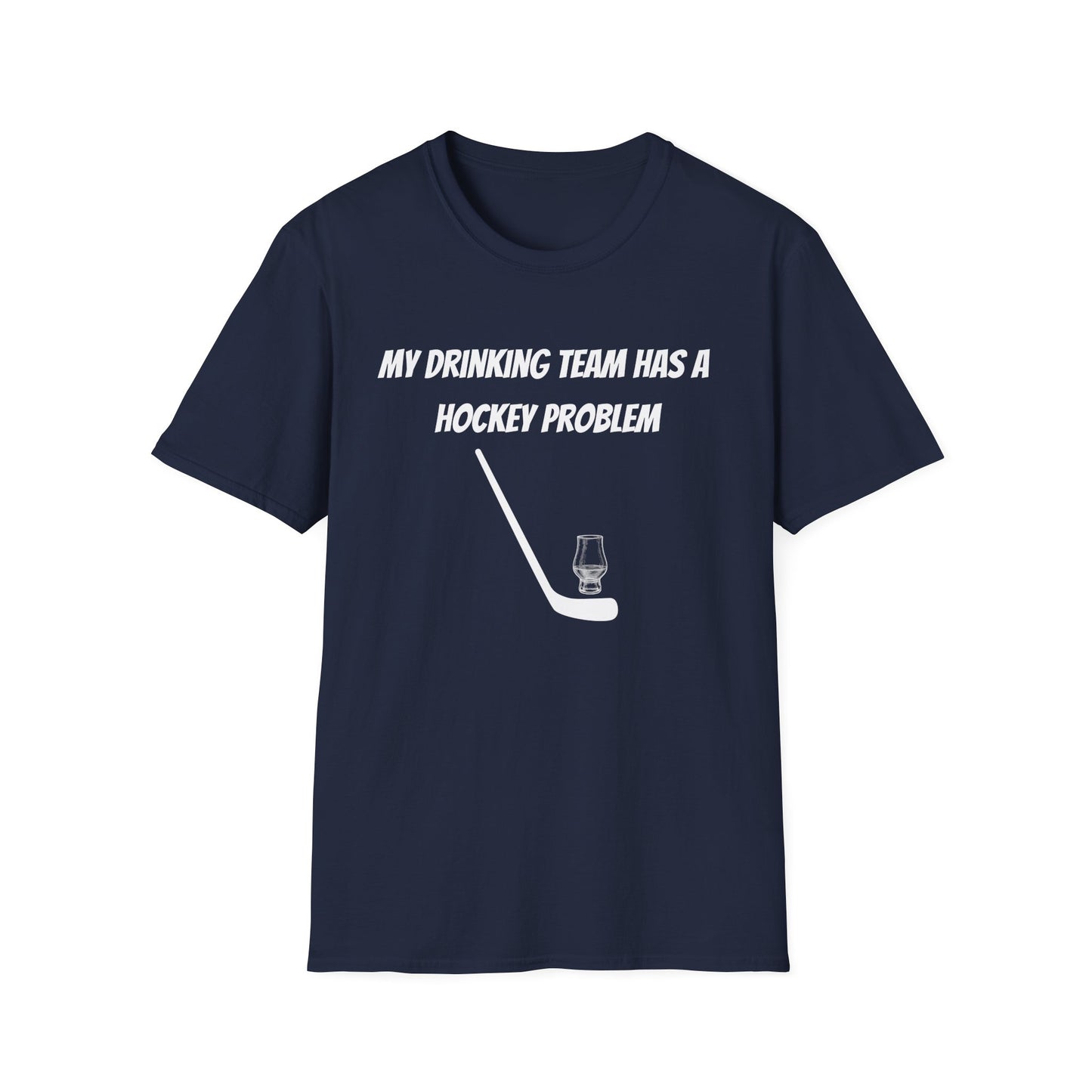 My Drinking Team Has a Hockey Problem Part 2 Unisex Softstyle T-Shirt - Perfect for Hockey Fans and Sports Gatherings