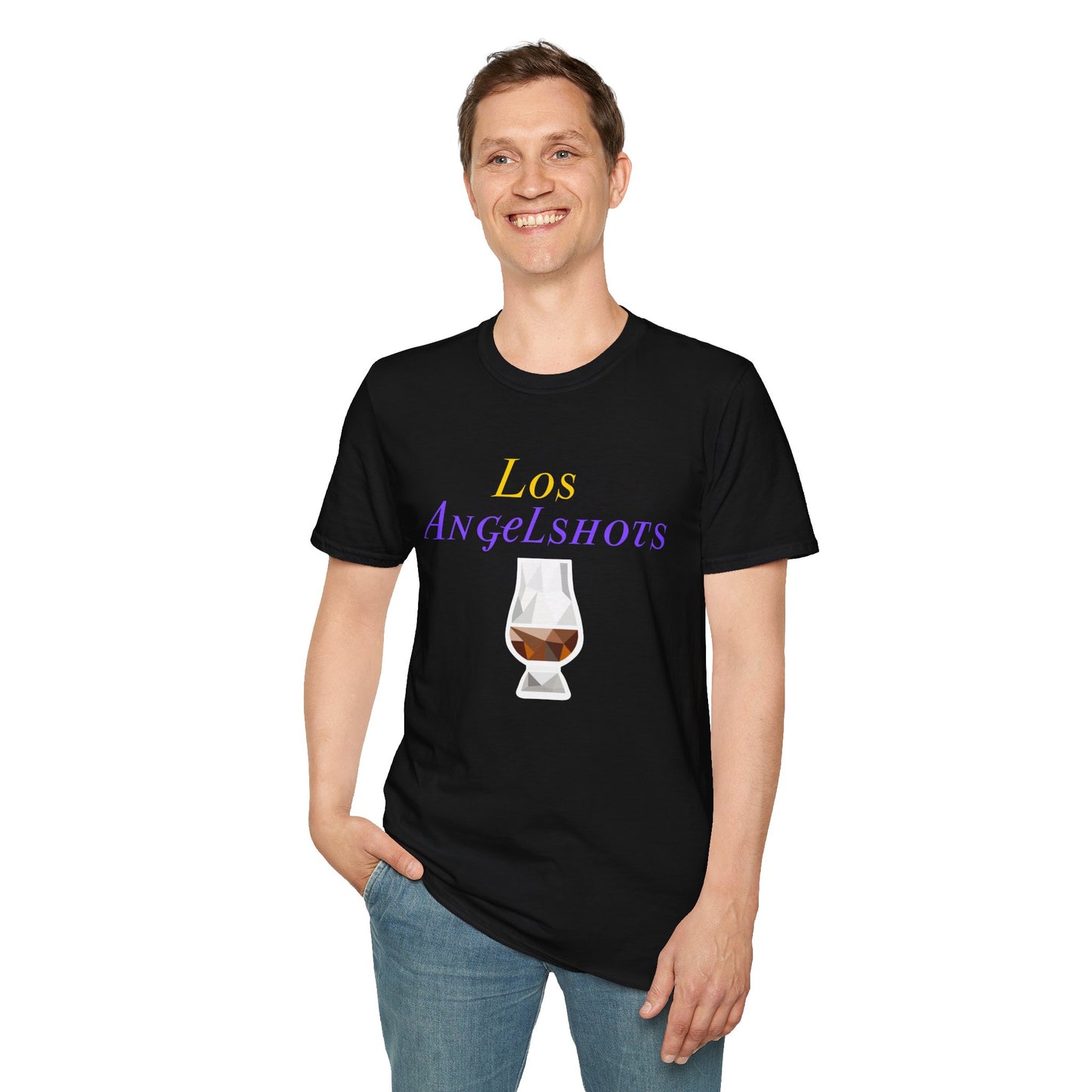 Los Angelshots T-Shirt - Fun Graphic Tee for Whisky Lovers